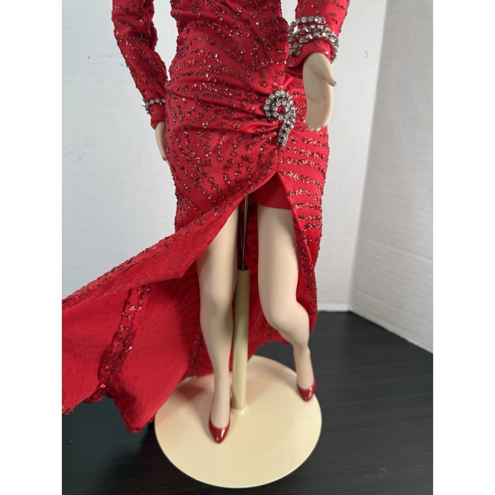 Franklin Heirloom Marilyn Monroe 19"Gentleman Prefer Blondes Figurine w/Stand - Picture 14 of 17
